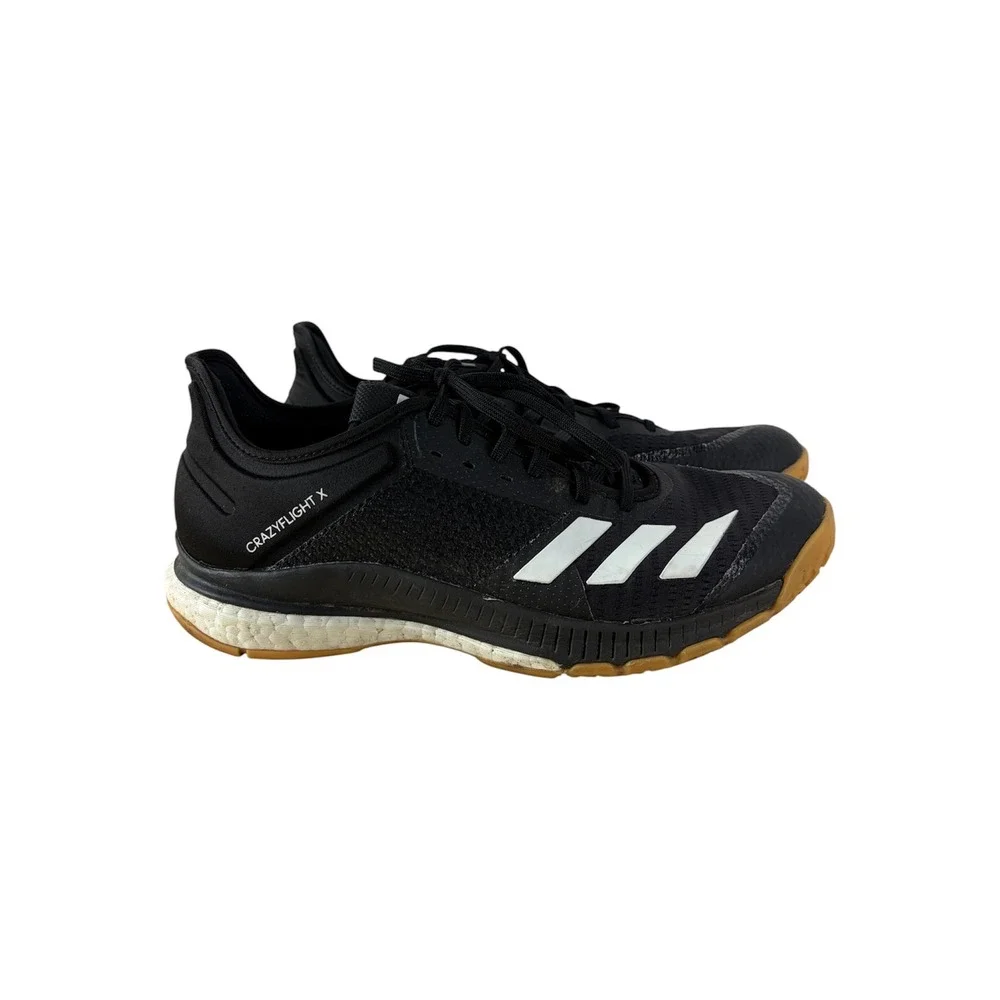 Adidas Crazyflight X Volleyball Shoes Black White Gum Sole Women's 9.5